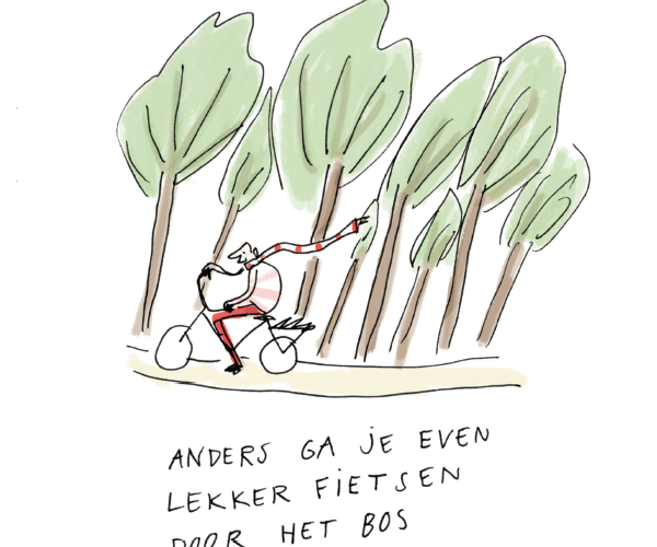 Lekker fietsen door het bos – Silvie