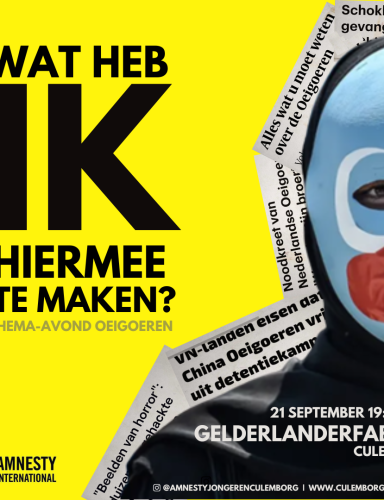 Amnesty Culemborg: Thema-avond Oeigoeren