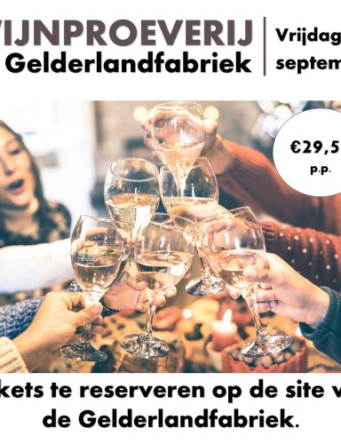 Wijnproeven in de Gelderlandfabriek