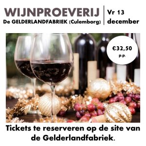 Wijnproeven in de Gelderlandfabriek
