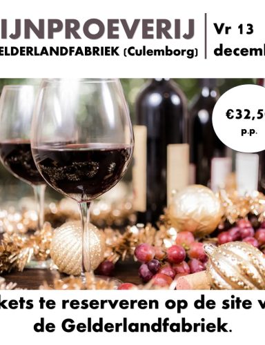 Wijnproeven in de Gelderlandfabriek